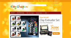 Desktop Screenshot of clayshop.eu